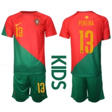 Portugal Danilo Pereira #13 Hemmaställ Barn VM 2022 Korta ärmar (+ Korta byxor)